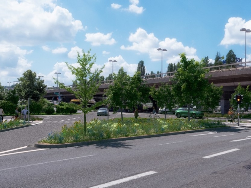 Visualisierung Kreisel unter der Westspange Visualisierung Kreisel unter der Westspange